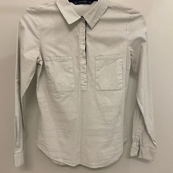 2/$20 - Womens Collar Dress Shirt - polka dot - Picture 4 of 5
